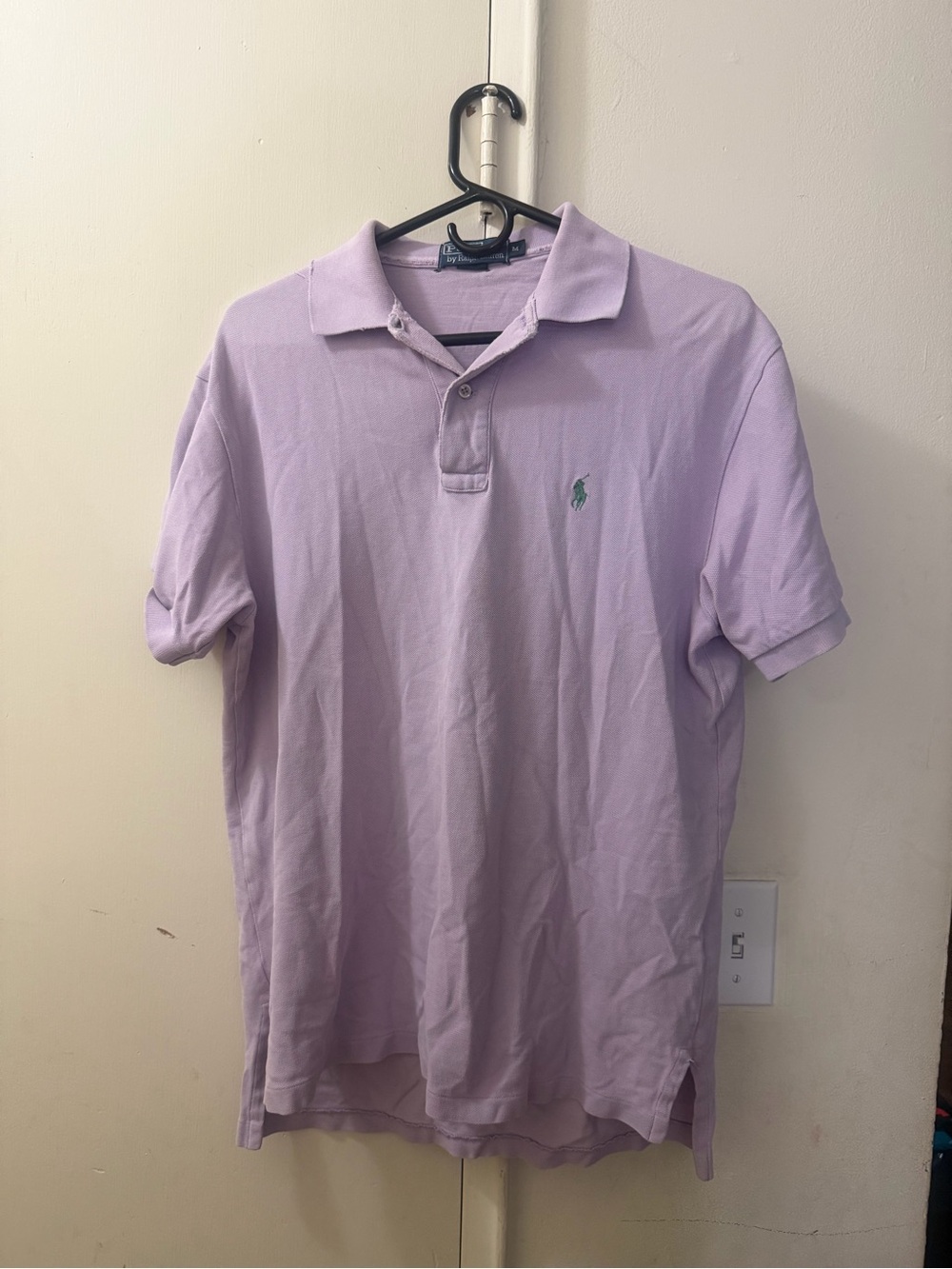Ralph Lauren Lavender Polo Shirt - Classic Short Sleeve Medium